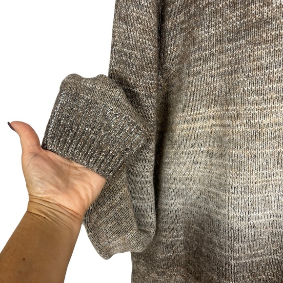 Men's Brown Gradient Lt Brown Ombre Crewneck Sweater Sonoma Size XL Winter Fall - Picture 6 of 11